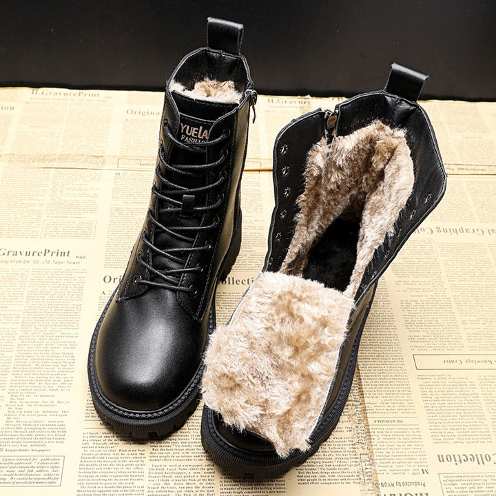 Noralyn | Black Leather Boots